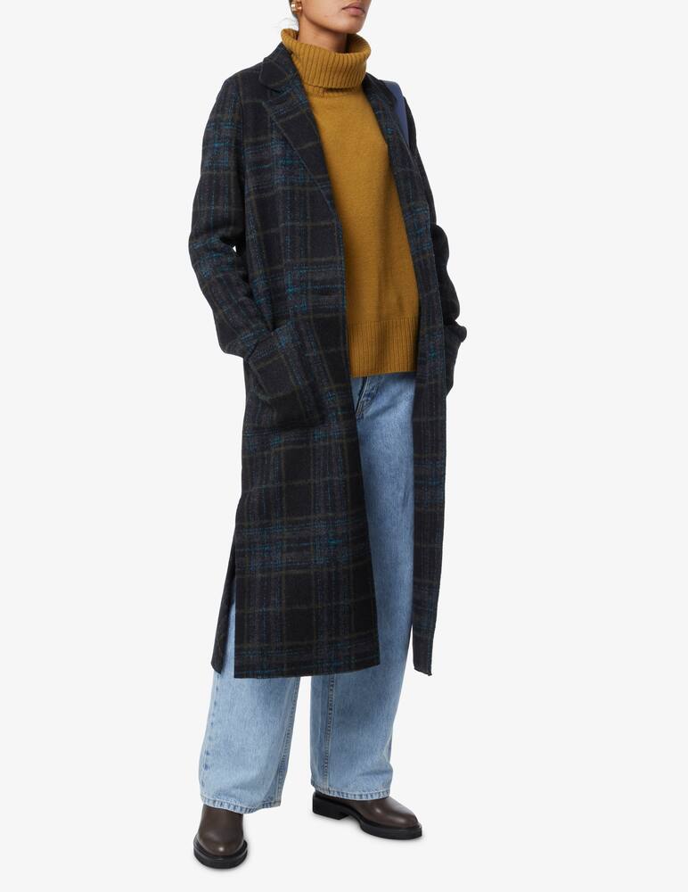 rinascente Harris Wharf London Long boxy coat check - Blue