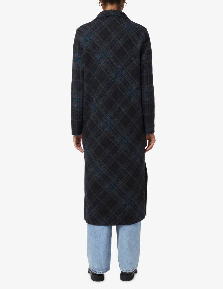 rinascente Harris Wharf London Long boxy coat check - Blue