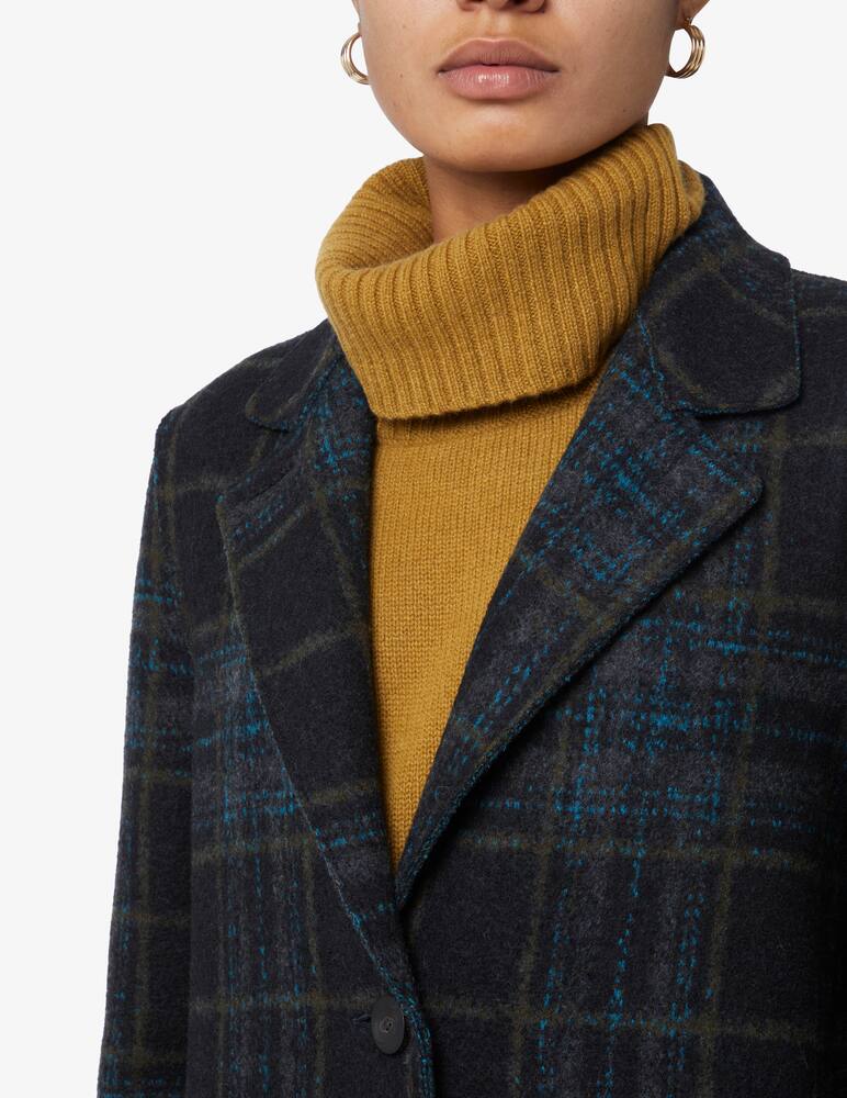 rinascente Harris Wharf London Long boxy coat check - Blue