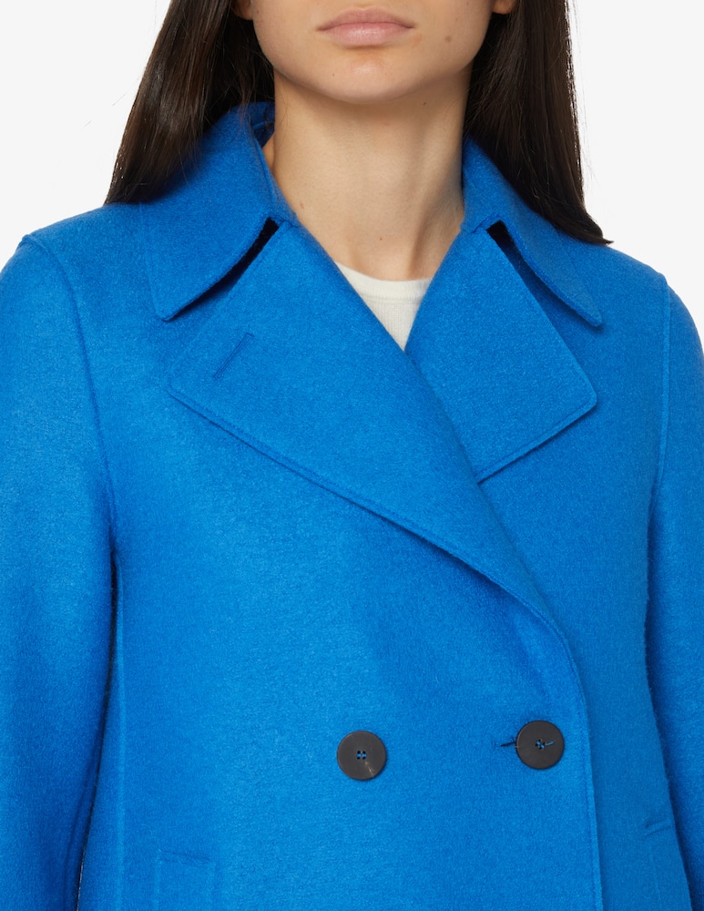 Harris Wharf London Peacoat pressed wool - Light blue - picture 4 Harris Wharf London Peacoat pressed wool - Light blue - picture 4