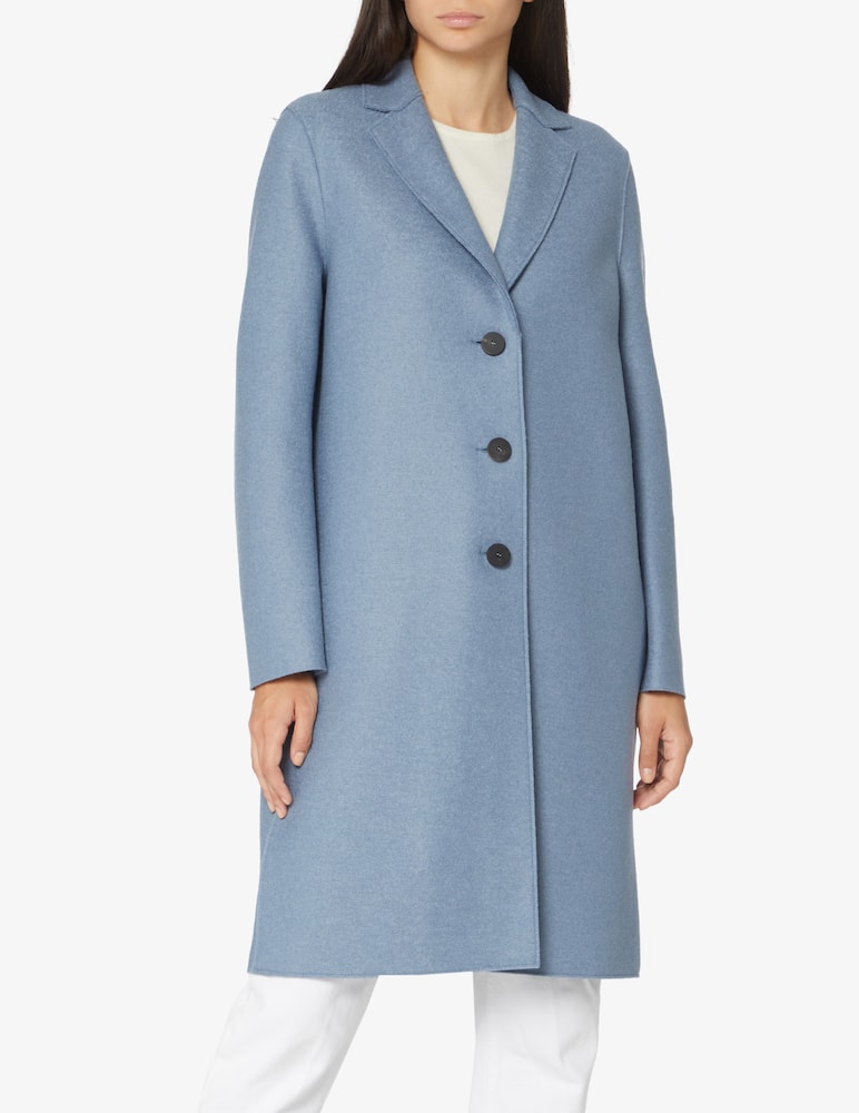 Harris Wharf London Overcoat pressed wool - Light blue - picture 1 Harris Wharf London Overcoat pressed wool - Light blue - picture 1