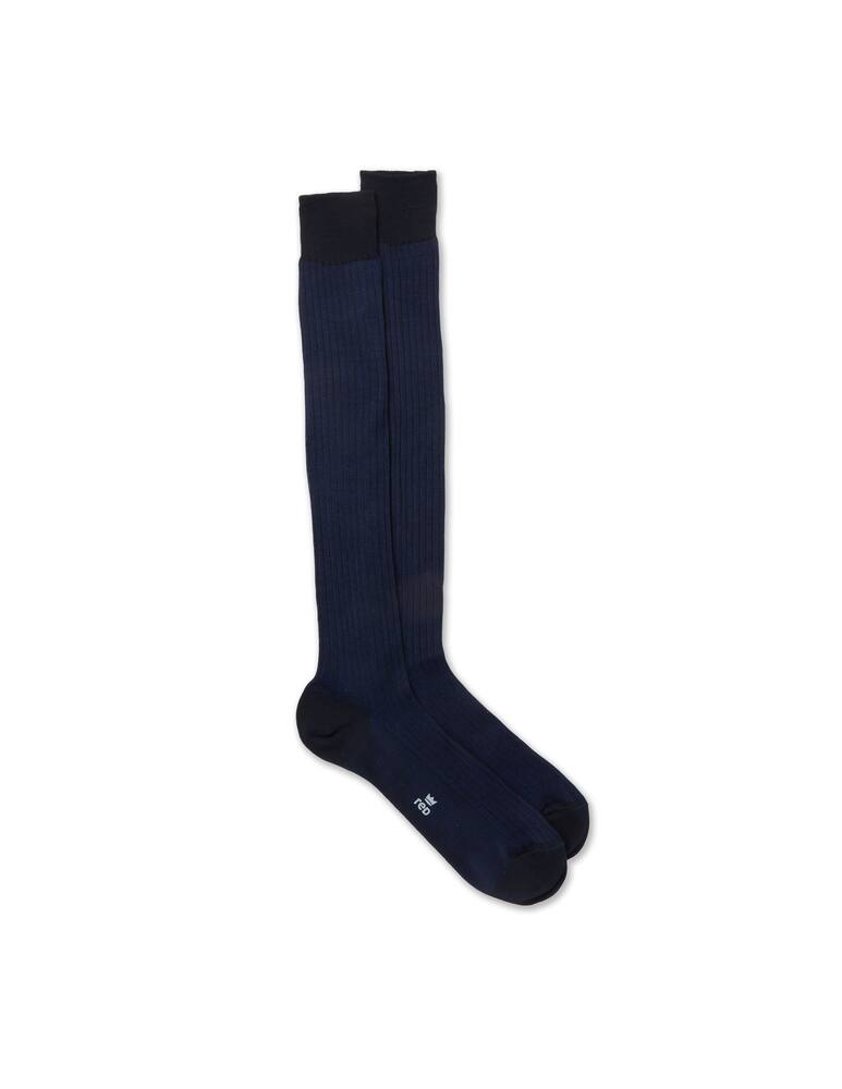 Red Vanise ribbed long socks - picture 1 Red Vanise ribbed long socks - picture 1