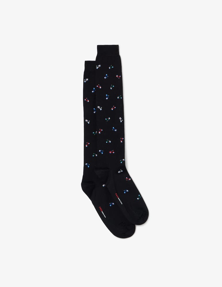 rinascente Red Scooter print socks
