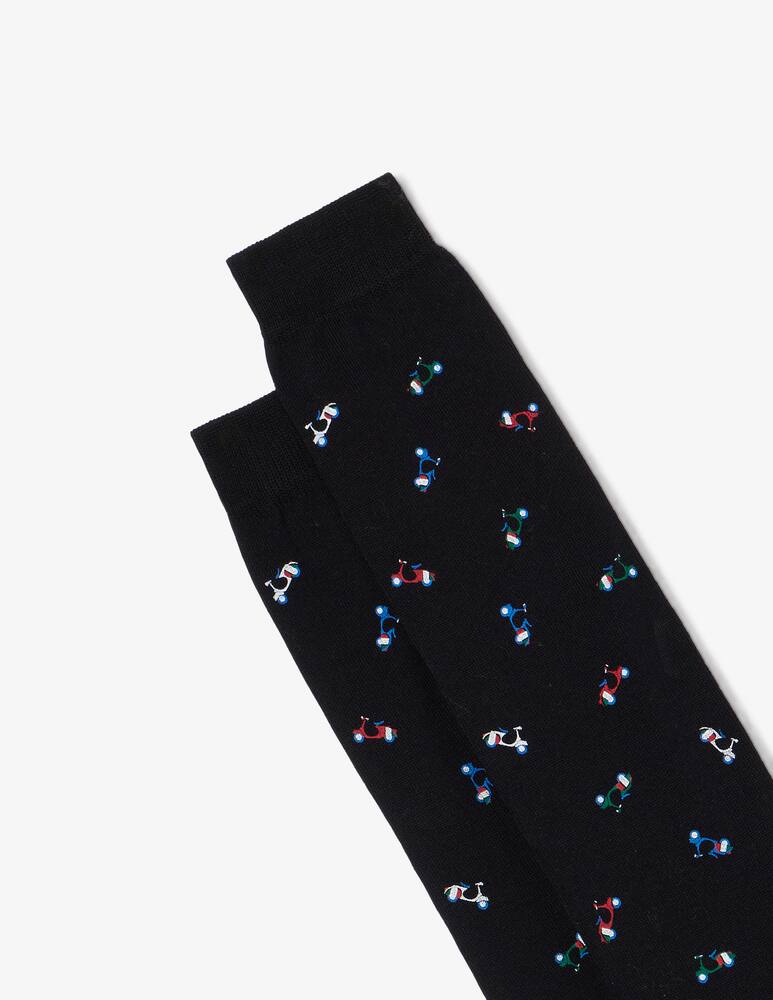 rinascente Red Scooter print socks