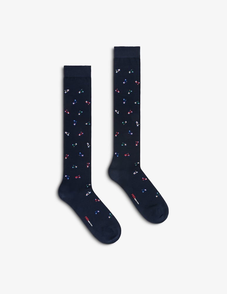 rinascente Red Scooter motif socks