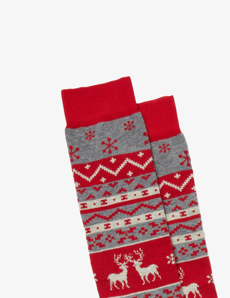 rinascente Red Calza lunga disegno natalizio con renna