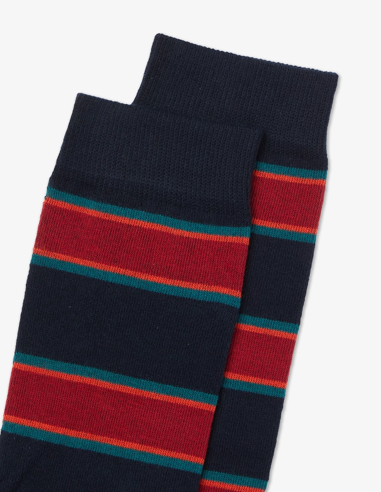 rinascente Red Calza lunga argyle e riga