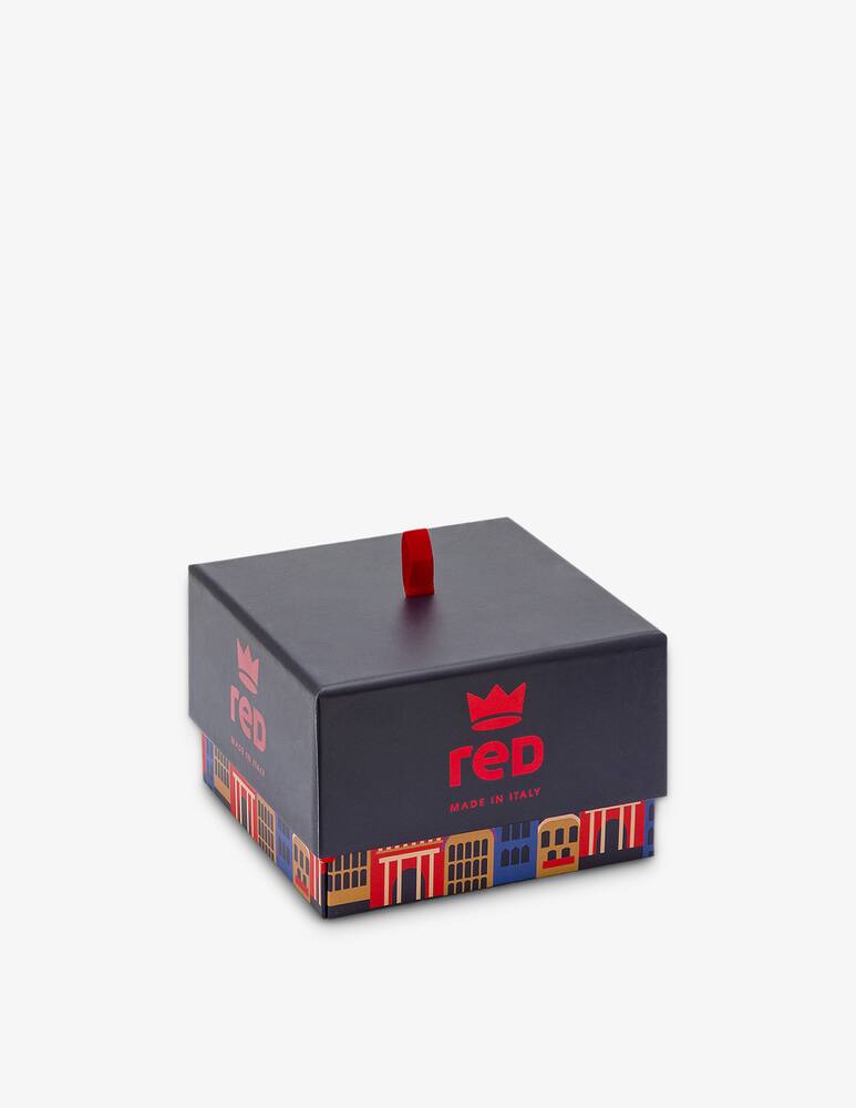 rinascente Red Argyle long socks