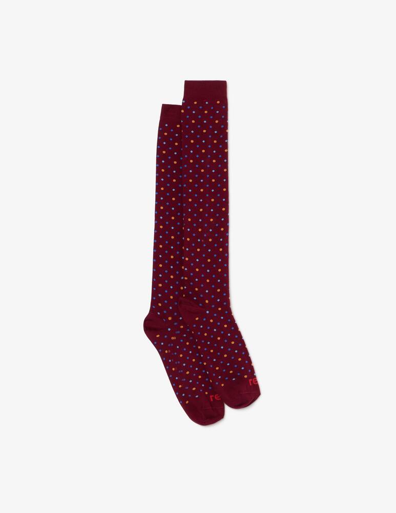 rinascente Red Trottola polka-dot socks