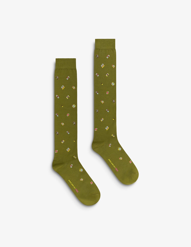 rinascente Red Vintage camera socks