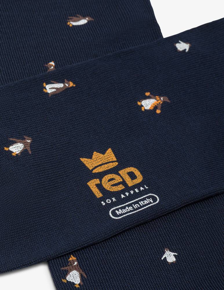 rinascente Red Penguin pattern socks