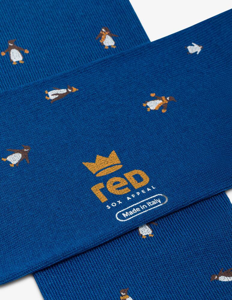 rinascente Red Penguin pattern socks
