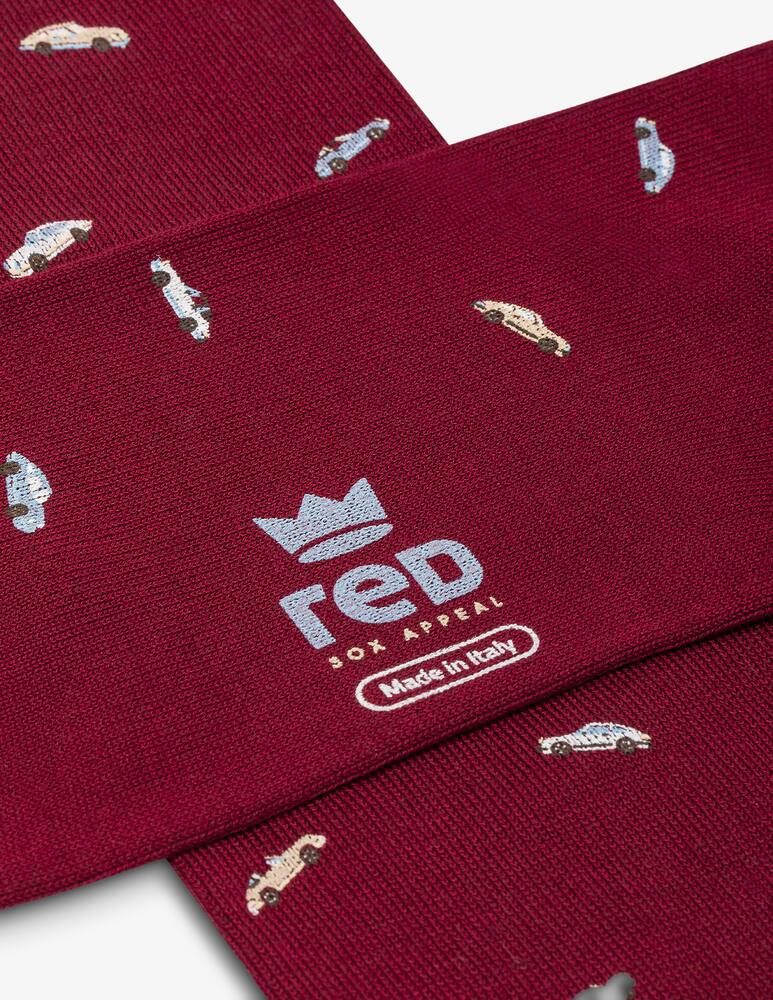 rinascente Red Fast car long socks