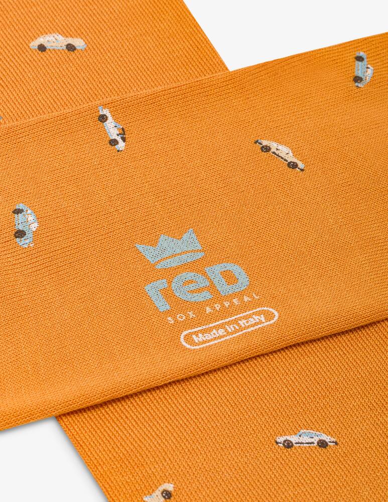 rinascente Red Fast car long socks