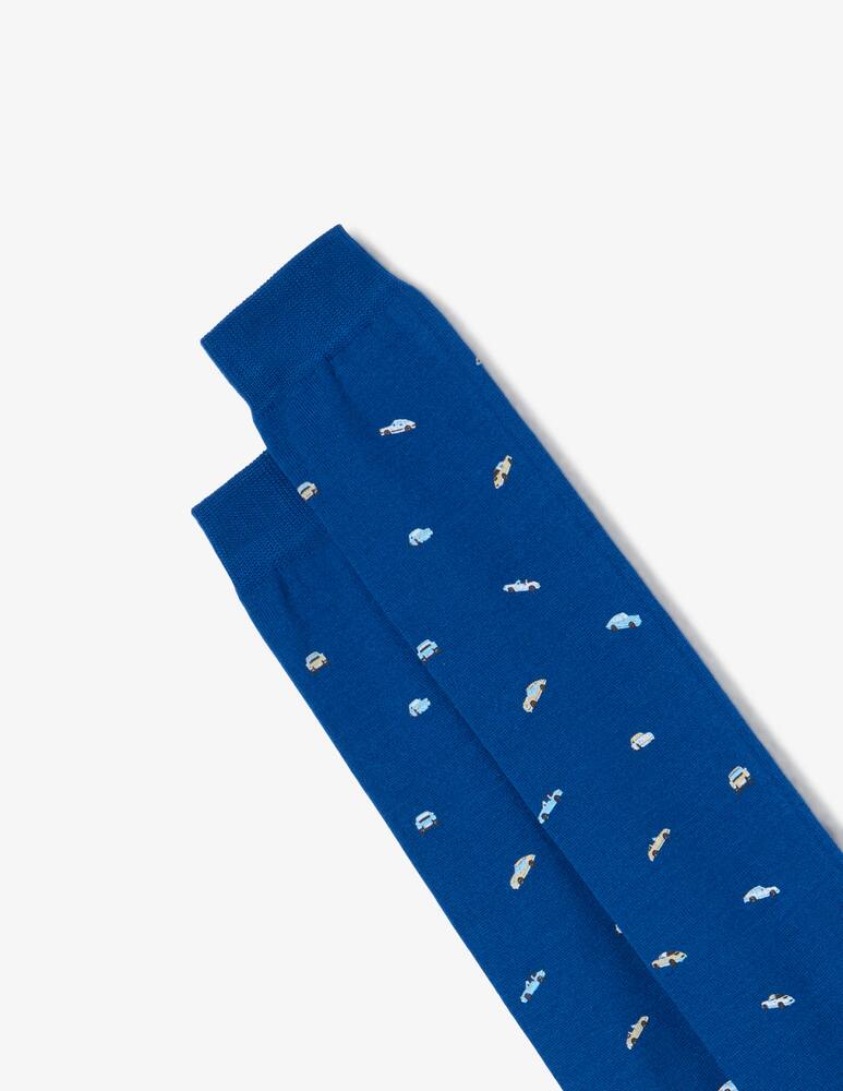 rinascente Red Fast car pattern socks