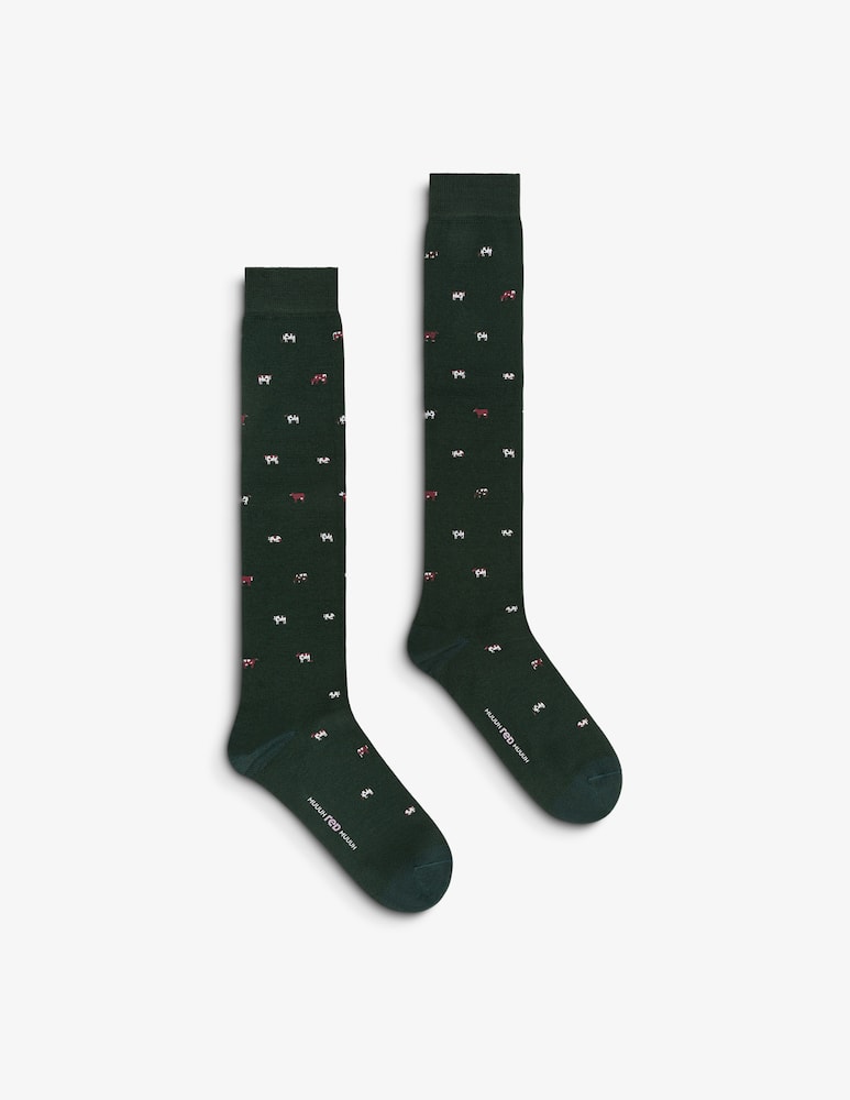 rinascente Red Calza lunga stampa mucca