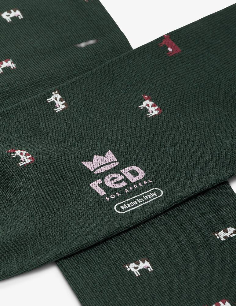 rinascente Red Calza lunga stampa mucca