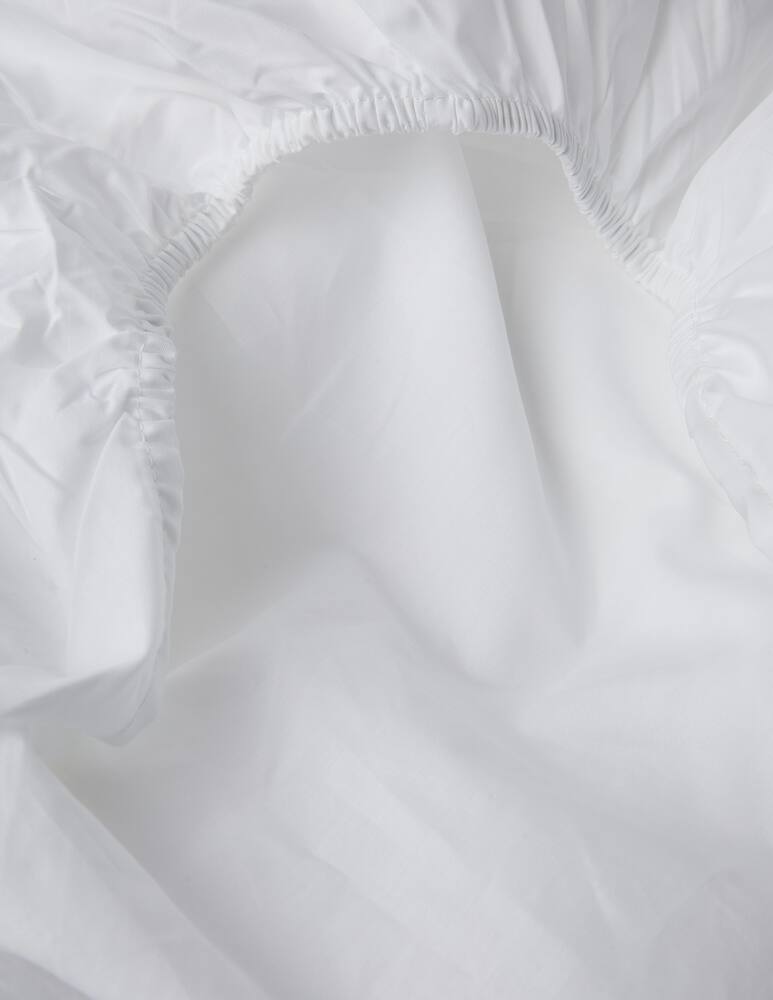 rinascente Somma Origami fitted sheet cotton percale - white