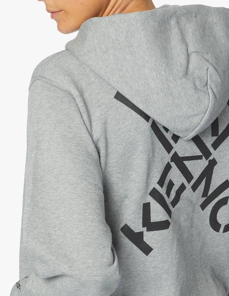 rinascente Kenzo Zipped hoddie Big X - grey