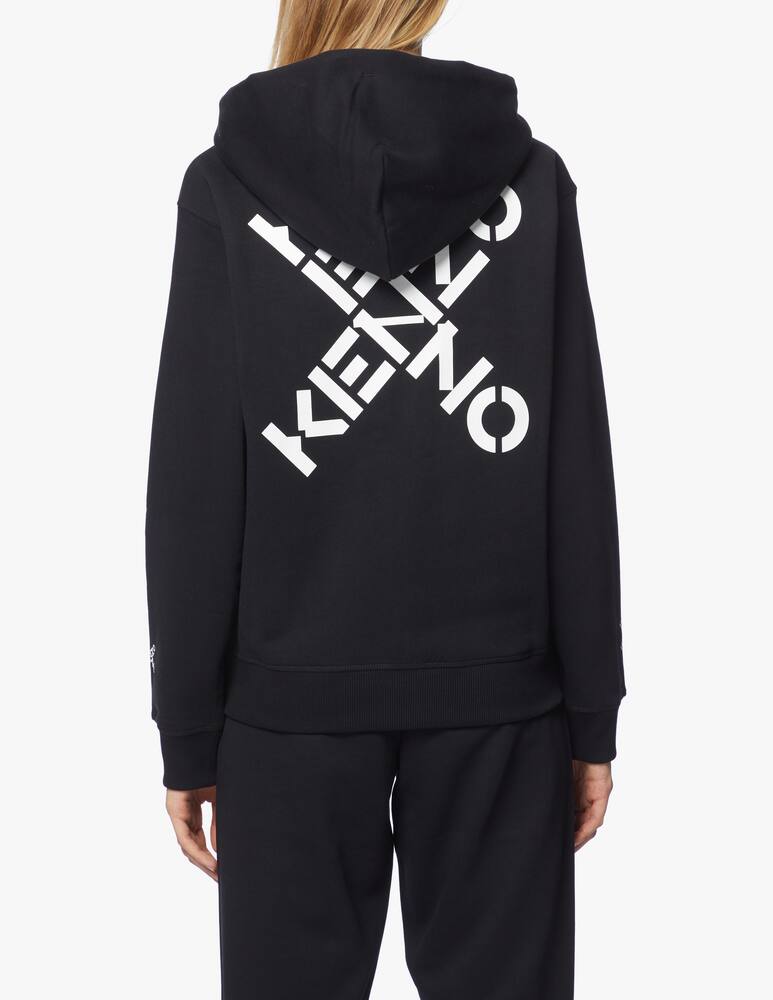 rinascente Kenzo Zipped hoddie Big X - black