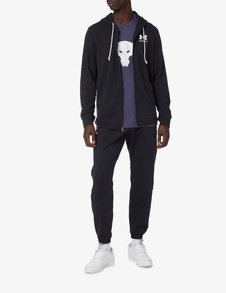 rinascente Under Armour Fzip small logo hoodie - Black