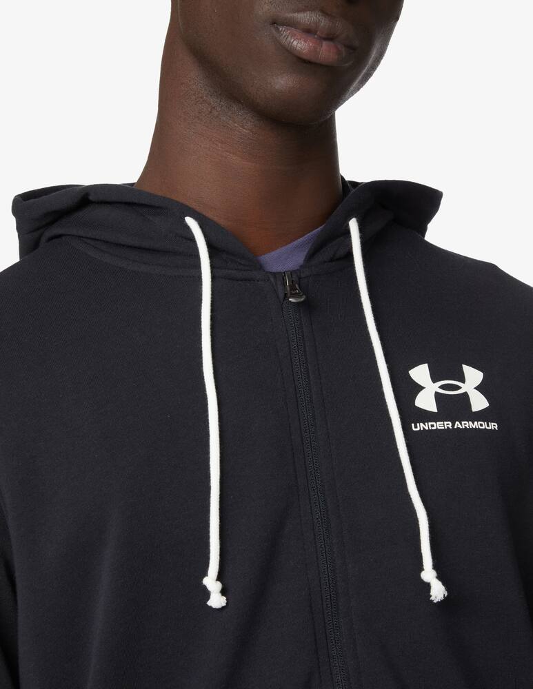 rinascente Under Armour Fzip small logo hoodie - Black