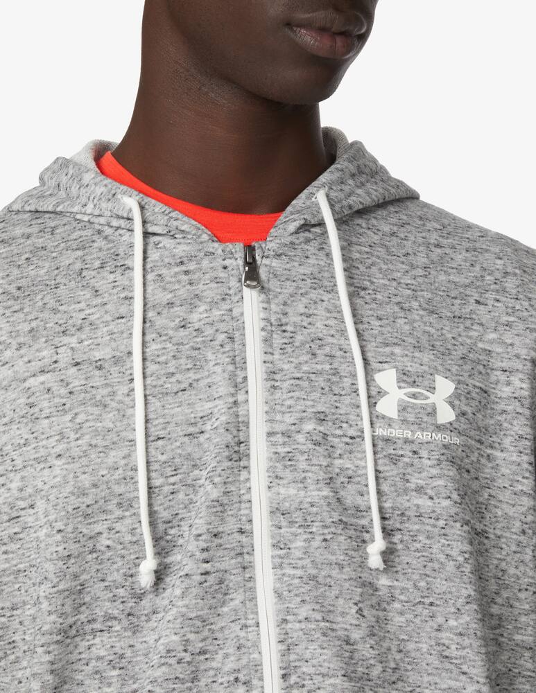 rinascente Under Armour Felpa con cappuccio fzip loghino - Grigio