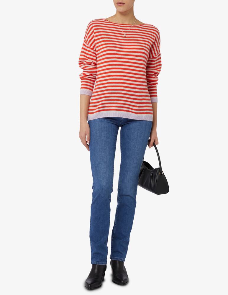 rinascente Pure Cashmere Maglia barca rigata manica scesa