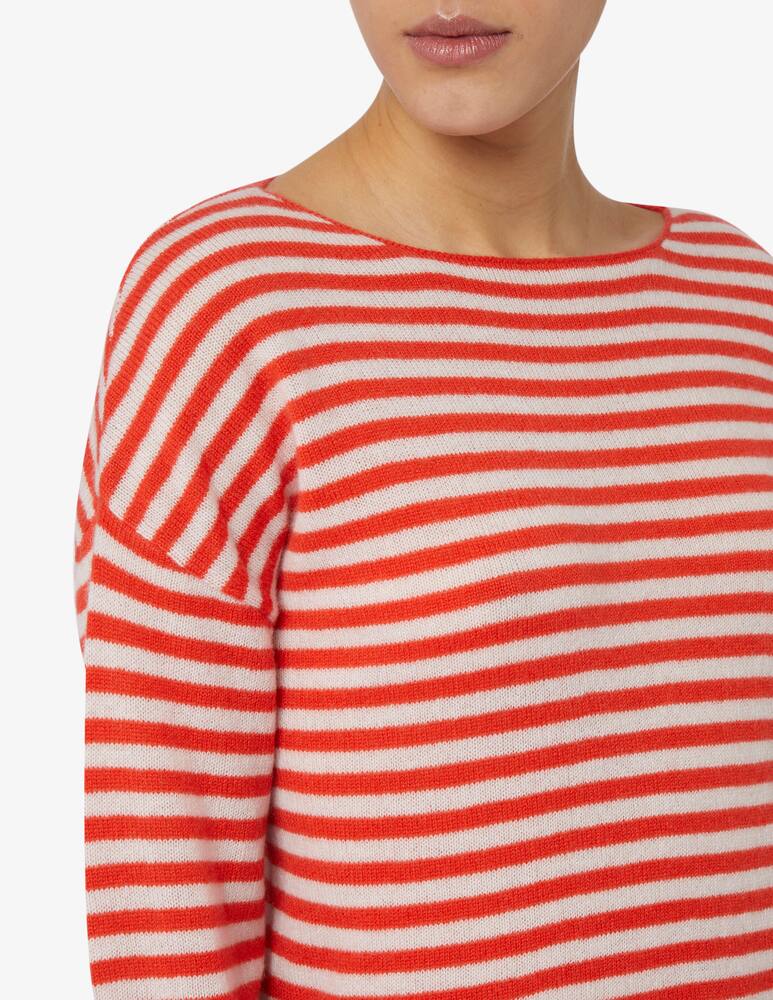 Pure Cashmere Maglia barca rigata manica scesa - immagine 4 Pure Cashmere Maglia barca rigata manica scesa - immagine 4