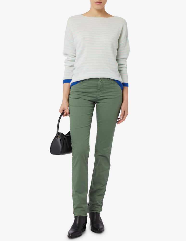 rinascente Pure Cashmere Dropped sleeve striped jumper