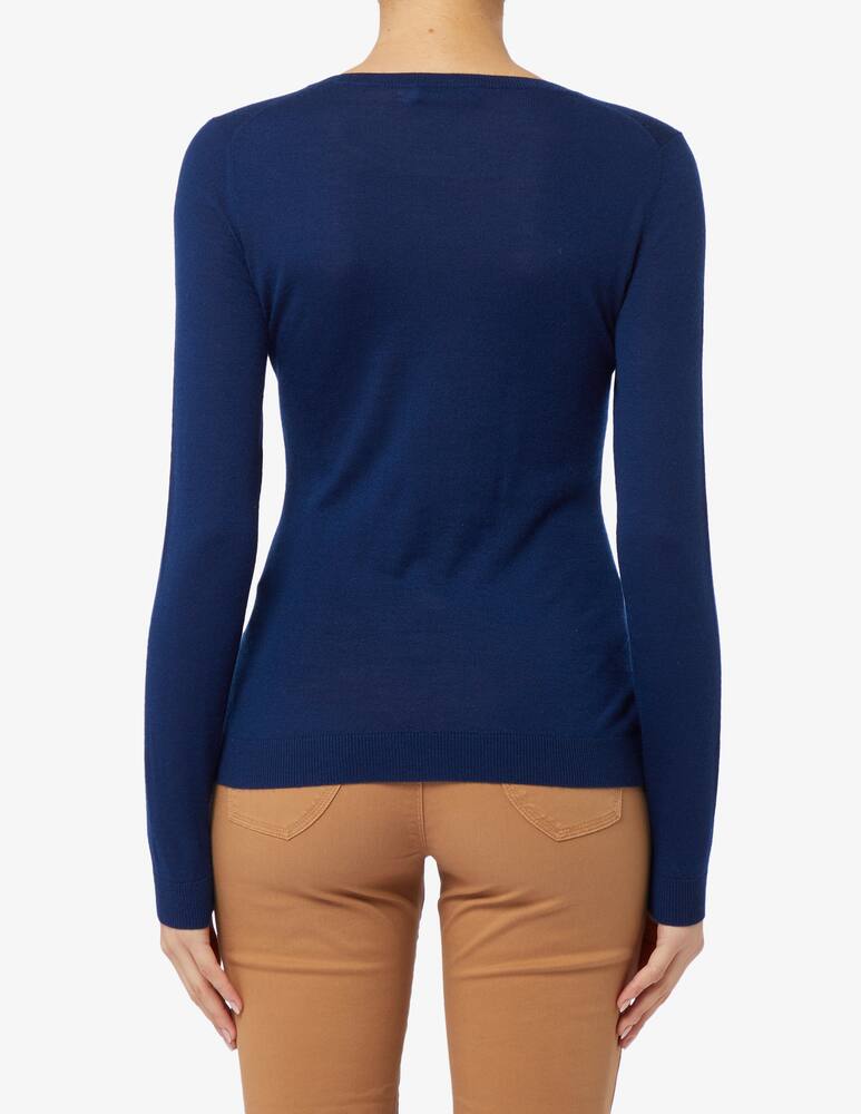 rinascente Pure Cashmere Crew neck ribbed sweater