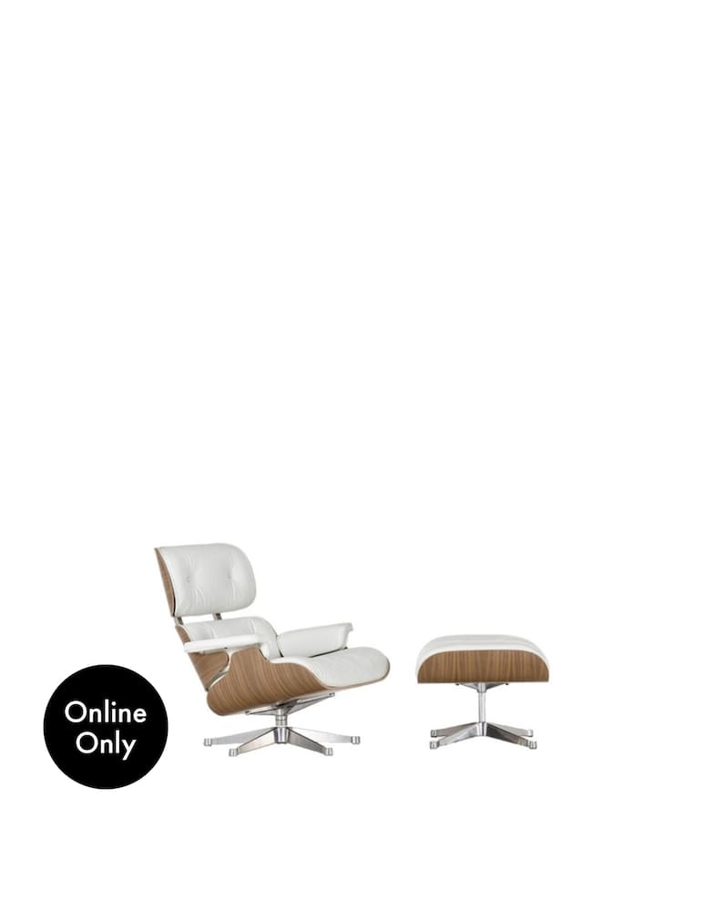 rinascente Vitra Eames Lounge Chair & Ottoman  - Bianco
