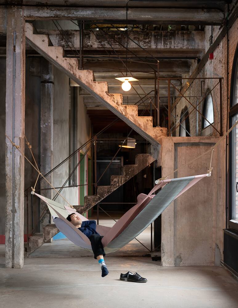 rinascente CDT Studio Ku do azò, handwoven outdoor hanging bed