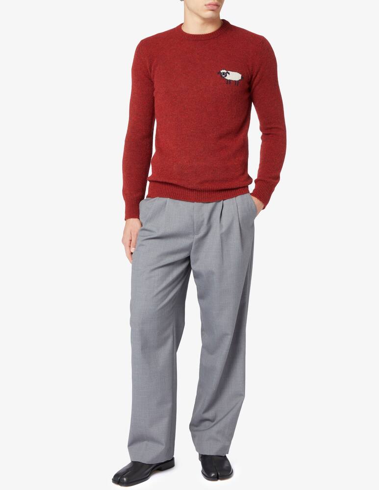 rinascente Gallia Maglia girocollo alpaca sheep intarsia