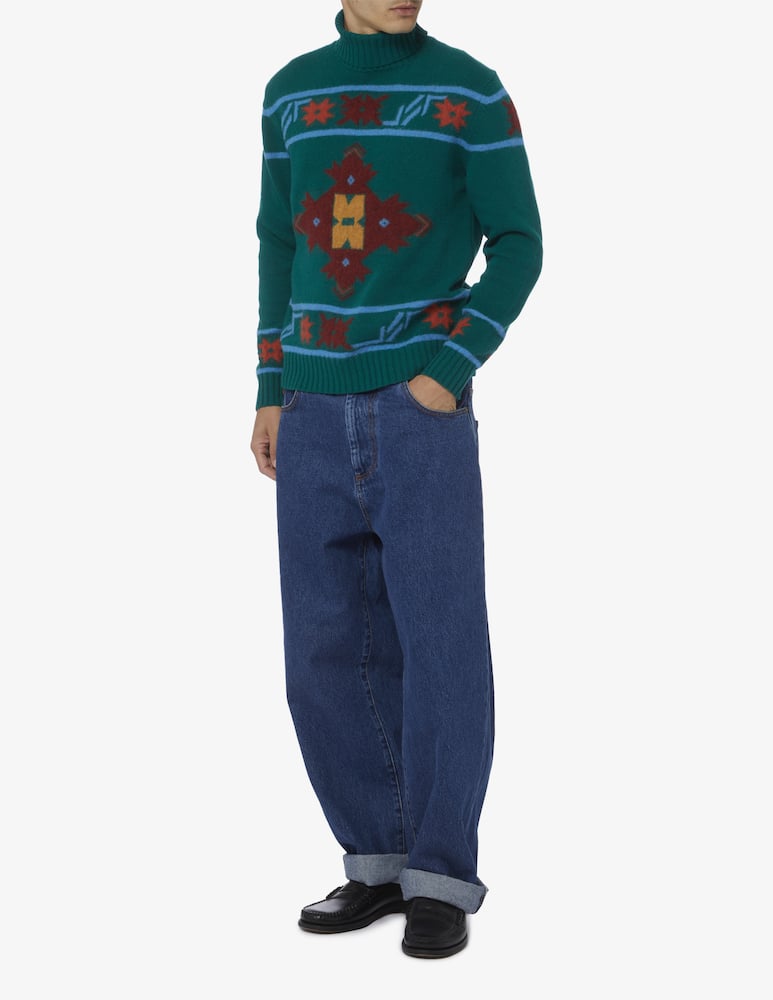 rinascente Gallia Alpaca intarsia turtleneck