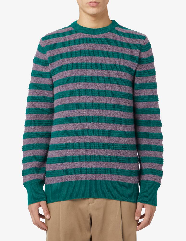 Gallia Alpaca stripe crewneck jumper - picture 1 Gallia Alpaca stripe crewneck jumper - picture 1