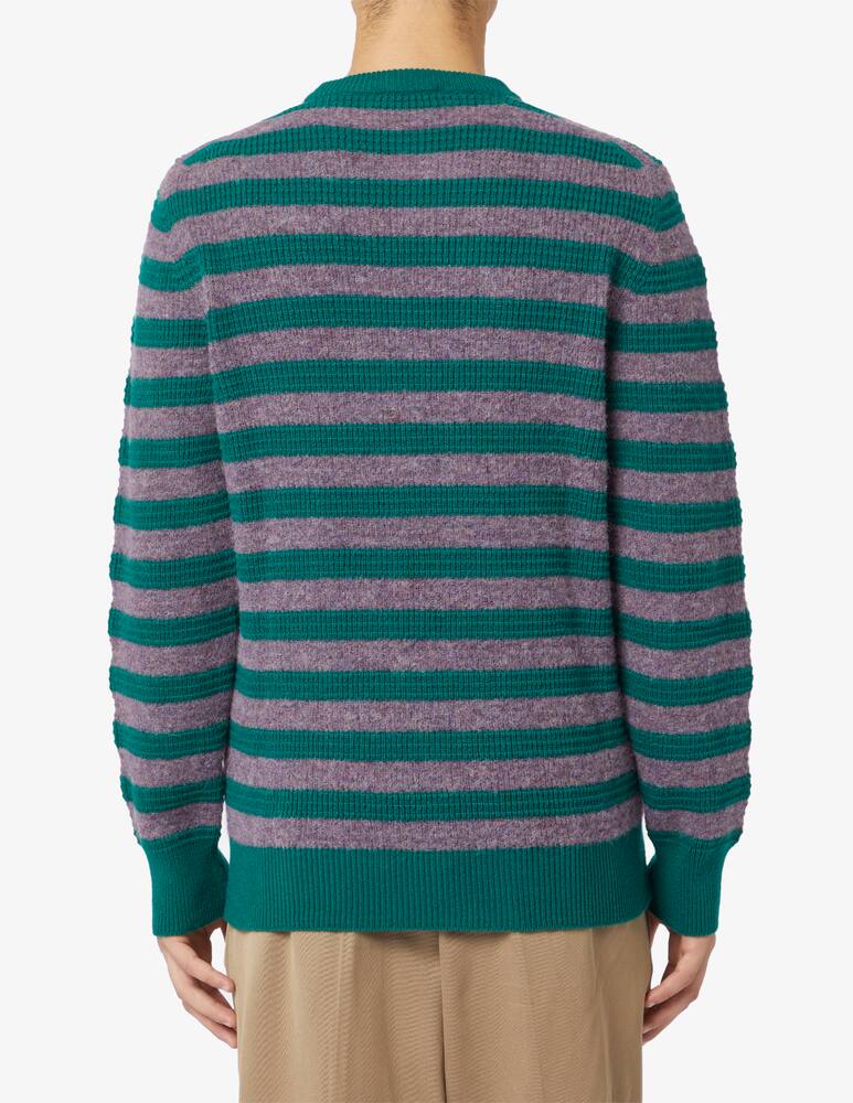 Gallia Alpaca stripe crewneck jumper - picture 3 Gallia Alpaca stripe crewneck jumper - picture 3