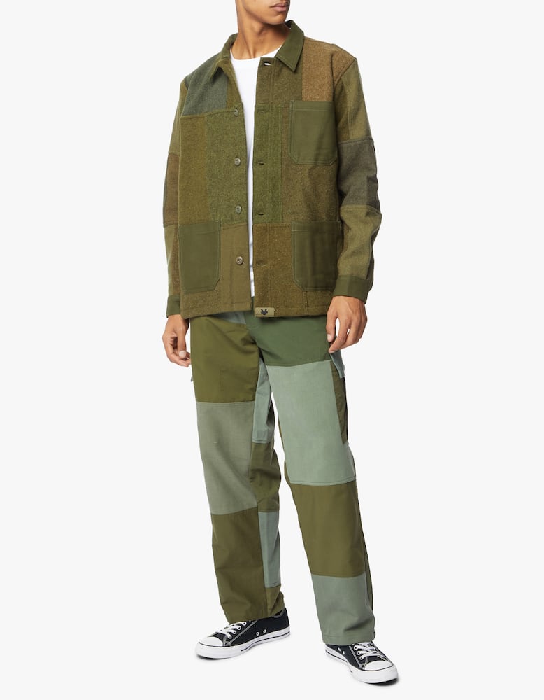 rinascente Overlord Wool patch overshirt