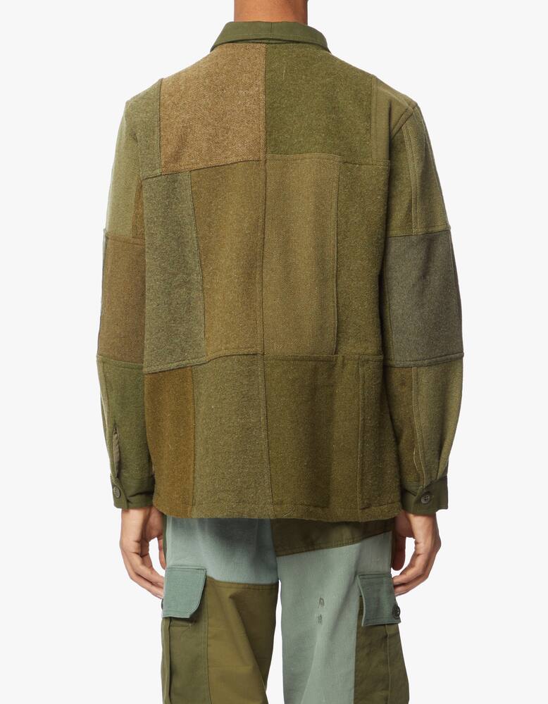 rinascente Overlord Wool patch overshirt