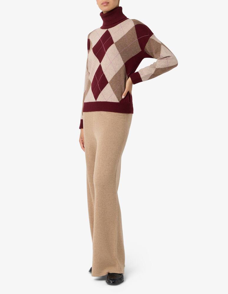 rinascente Rinascente Collection Maglione dolcevita fantasia argyle