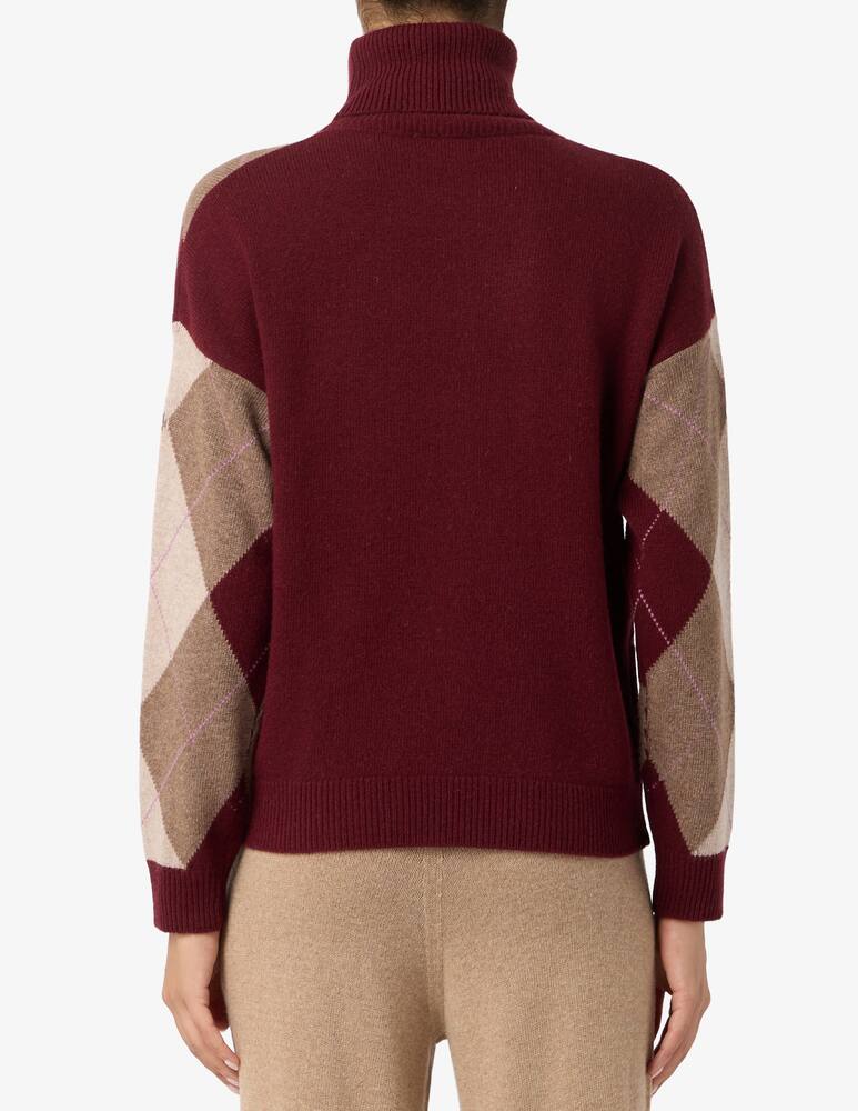 rinascente Rinascente Collection Maglione dolcevita fantasia argyle