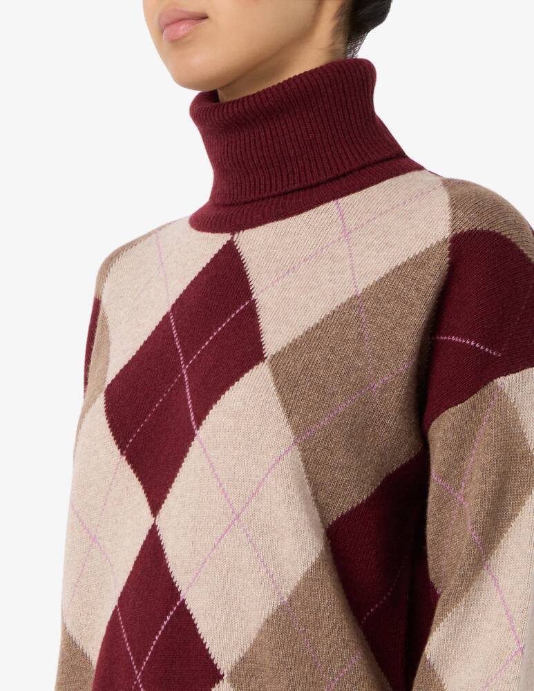 rinascente Rinascente Collection Maglione dolcevita fantasia argyle