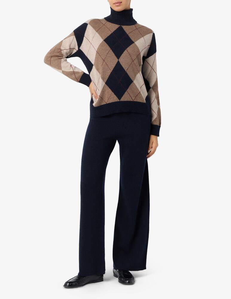 rinascente Rinascente Collection Maglione collo alto argyle