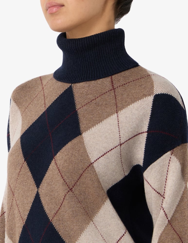 Rinascente Collection Maglione collo alto argyle - immagine 4 Rinascente Collection Maglione collo alto argyle - immagine 4
