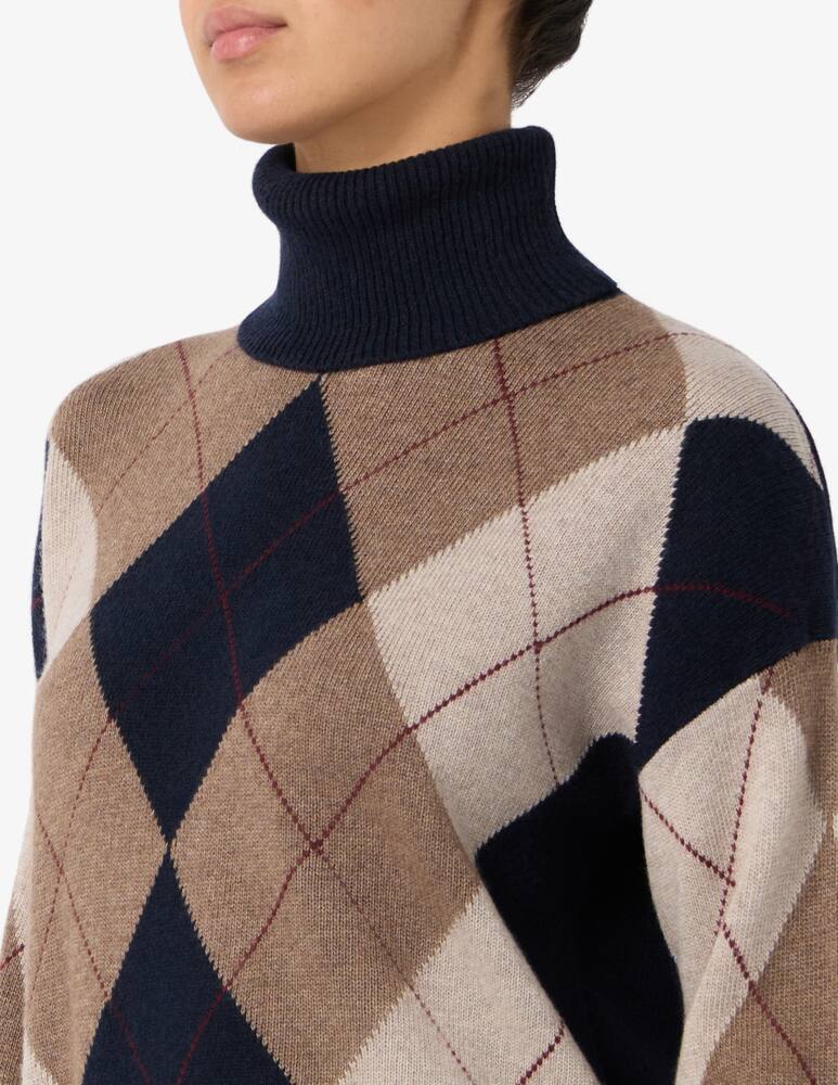 rinascente Rinascente Collection Maglione collo alto argyle
