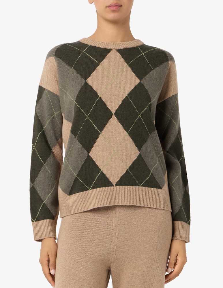 Rinascente Collection Maglia girocollo argyle - immagine 1 Rinascente Collection Maglia girocollo argyle - immagine 1