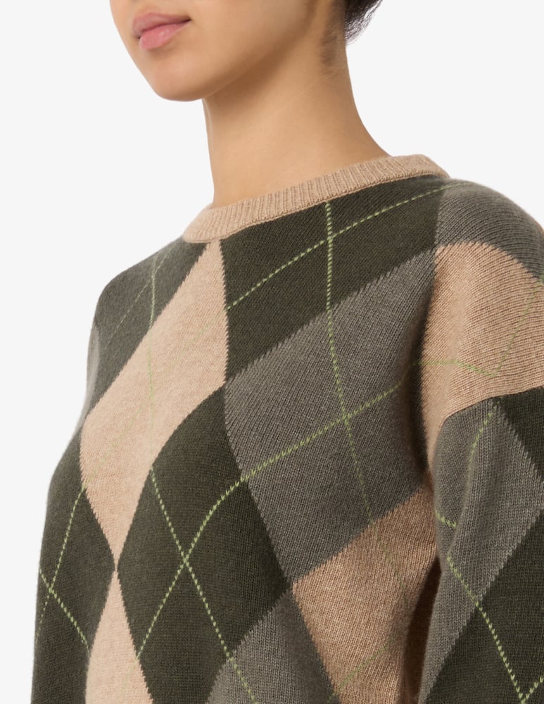 Rinascente Collection Maglia girocollo argyle - immagine 4 Rinascente Collection Maglia girocollo argyle - immagine 4