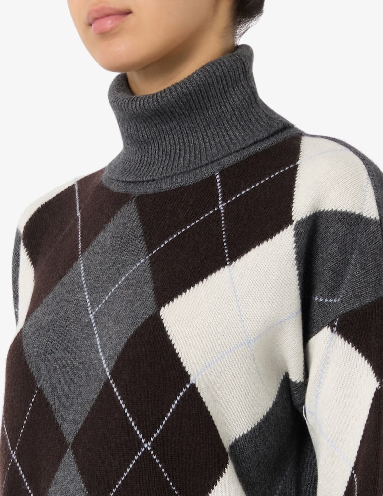 rinascente Rinascente Collection Maglione dolcevita argyle