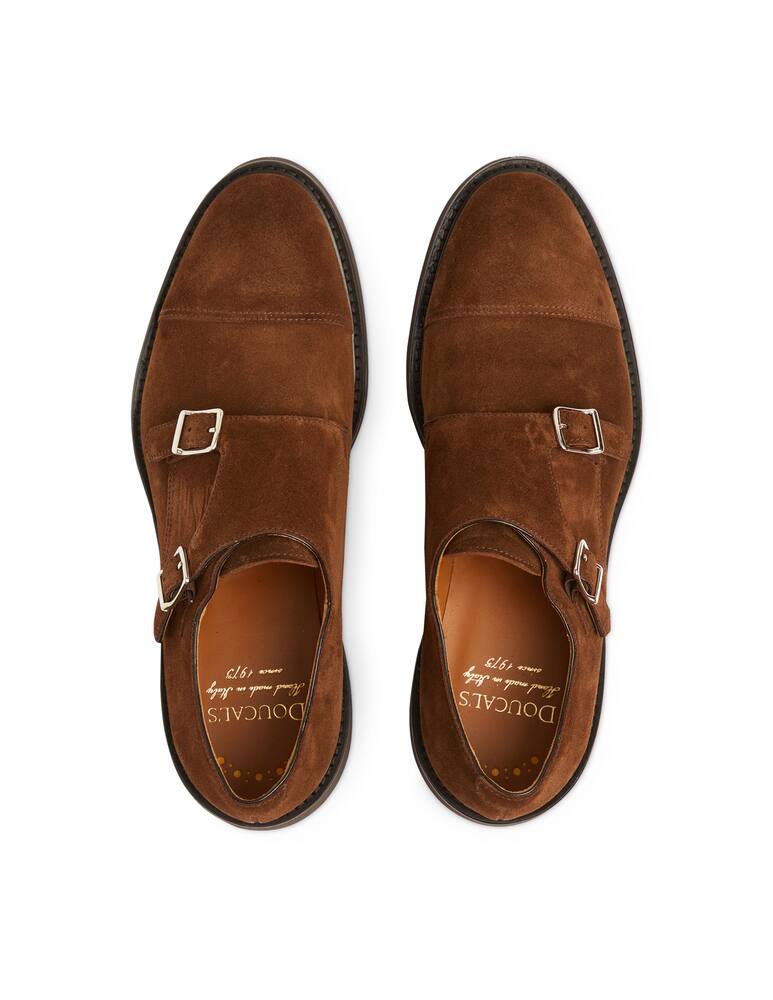 rinascente Doucal's Double monk suede shoes