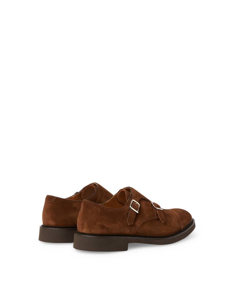 rinascente Doucal's Double monk suede shoes